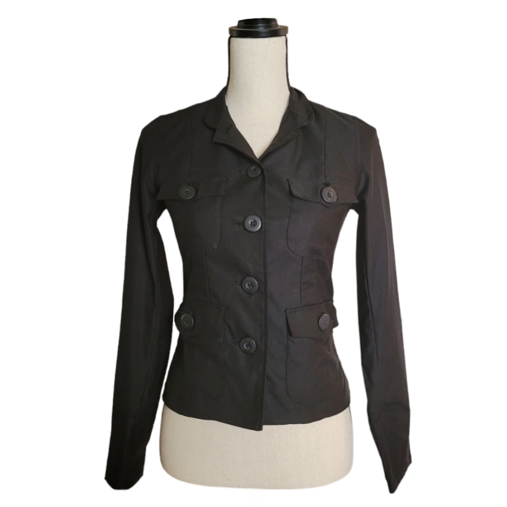 Vintage Y2K Morbid Threads Women's Military Style Blazer XS